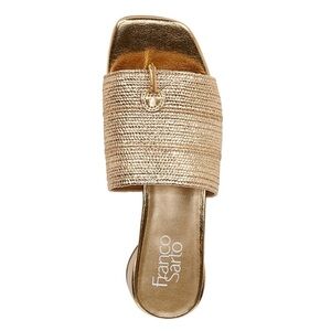 Women's Loran Stacked Heel Slide Dress Sandals *WORN ONCE*